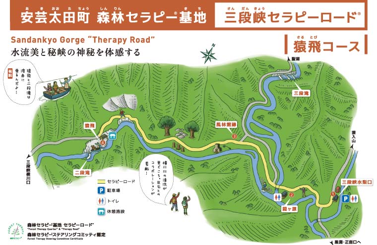 三段峡［猿飛コース］マップイメージ